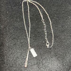 Modern Silver “Lucille” Pendant Necklace walking dead.